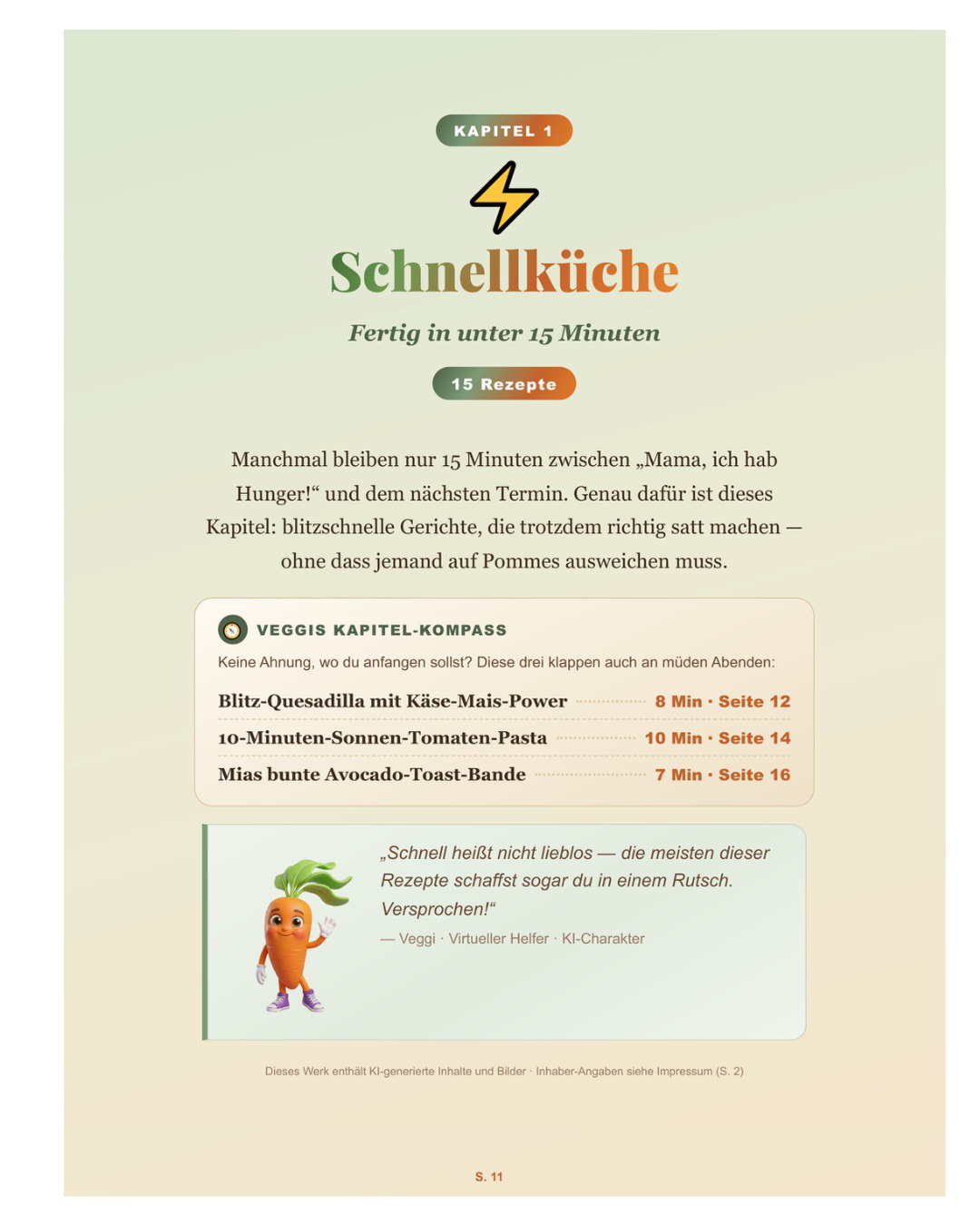 Kapitel 1 — Schnellküche: fertig in unter 15 Minuten