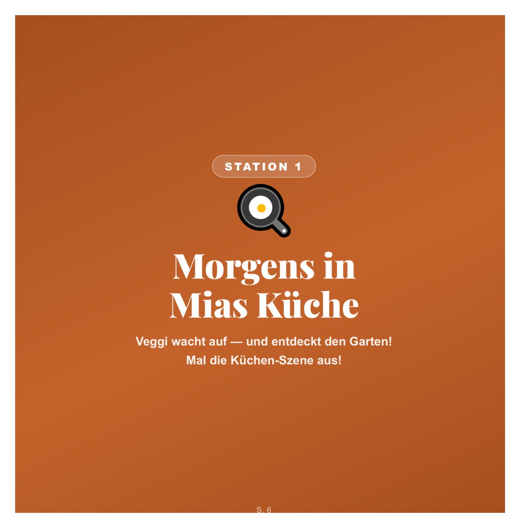 Station 1 — Morgens in Mias Küche