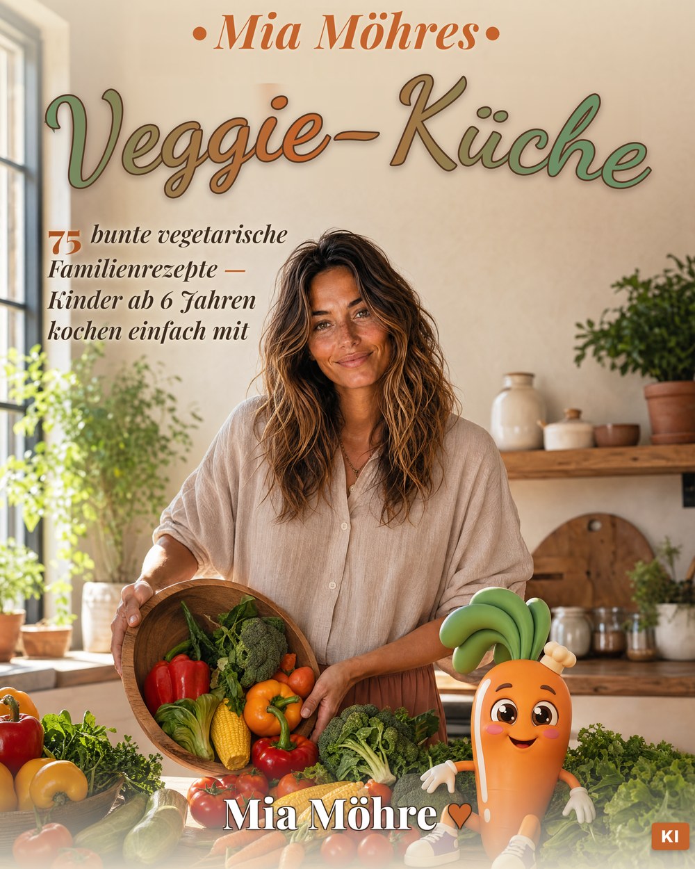Cover: Mia Möhres Veggie-Küche — 75 vegetarische Familienrezepte